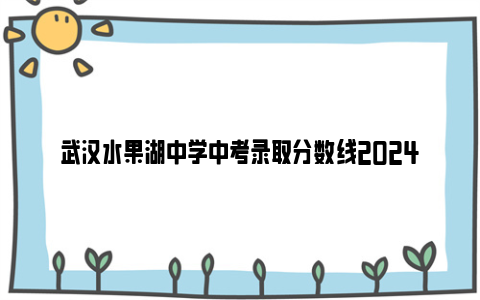 武汉水果湖中学中考录取分数线2024