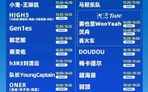 武汉太空奇缘音乐节汪苏泷几点出场2025
