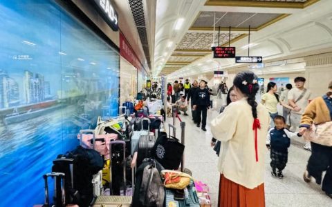 武汉地铁“无人行李箱墙”越摆越长，有游客专门来拍照：太壮观了，必须留念一下